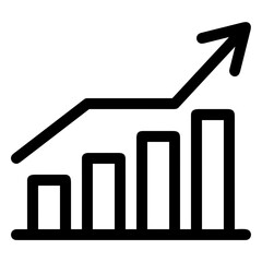 Business chart icon symbol image vector. Illustration of the diagram graphic statistics design image