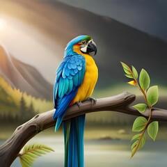 blue and gold macaw