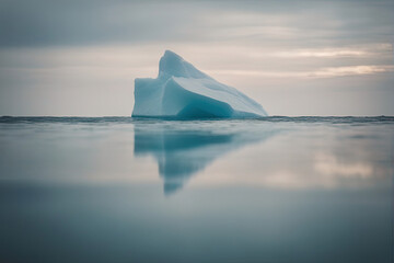 iceberg in polar regions - Created with Generative AI Technology