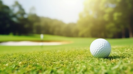 golf ball on green grass