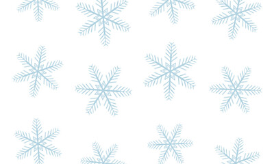 Snowflakes background. Winter. Vector. Christmas pattern for wallpaper, packagings, textiles, paper, etc.
