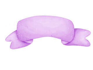 purple watercolor ribbon label,watercolor,label,frame,icon,logo,illustration,vector,design,symbol,love