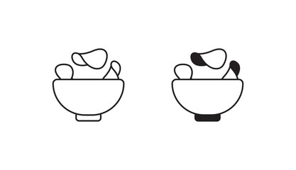 Snacks icon design with white background stock illustration