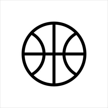Basket Icon. Sport Vector Illustration. isolated on white background
