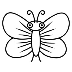 fly butterfly icon illustration