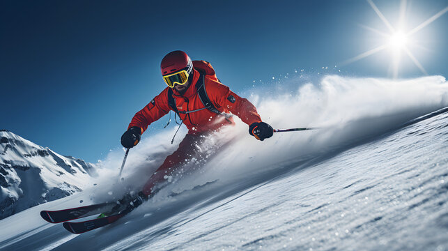 esqu&iacute; freeride fuera de pista extremo nieve