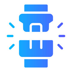 seat belt gradient icon