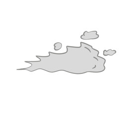 Doodle smoke from car