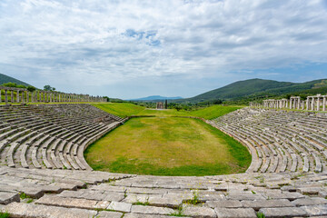Messene, Greece. The ancient Stadium	