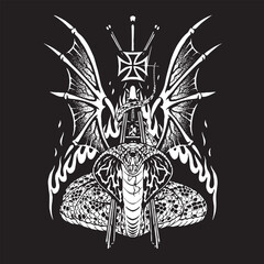 Cobra with fire sisybar