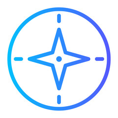 compass gradient icon