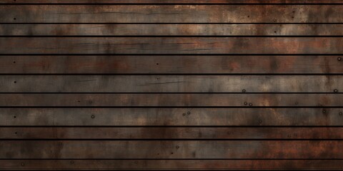 Obraz premium Redwood planks, seamlessly blended for use as a backdrop or accent. Hardwood floors, walls, decks, and even tables may be tiled in a repeating pattern of dark brown stain. The wallpaper is an ancient.