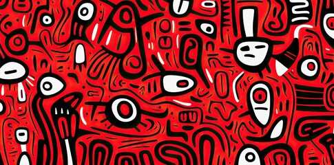 Fototapeta premium Abstract Pattern with Many Lines, Generative AI
