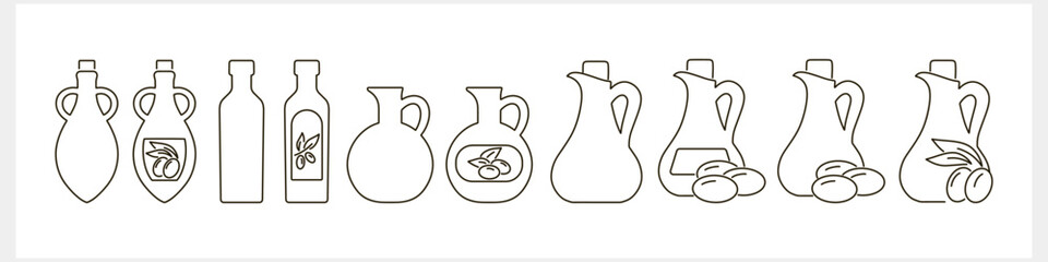 Sketch bottle amphora jug olive icon Food clipart Vector stock illustration EPS 10
