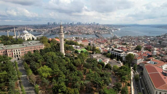 Aerial View Of Istambul City
