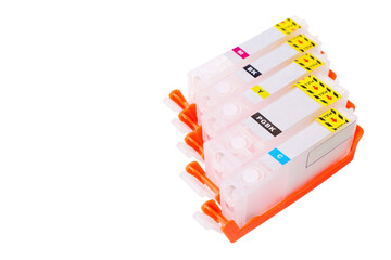 Set of Refillable Printer Cartridges