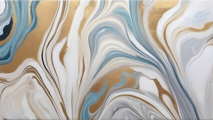 Marble texture abstract art painting, creative hand-painted background, acrylic painting on canvas. 
