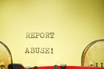 Report abuse exclamation text