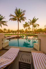 Fototapeta na wymiar Beautiful resort in Muscat, Oman