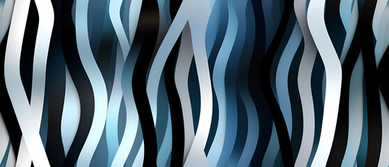 Abstract Blue Background with Lines, Generative AI