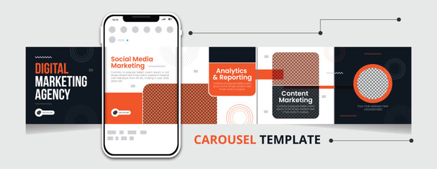 Digital Marketing Carousel design creative best work 