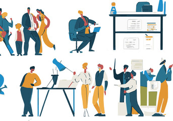 オフィスで会議風景