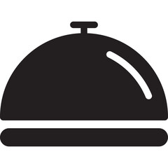 Bell black glyph Icon Design
