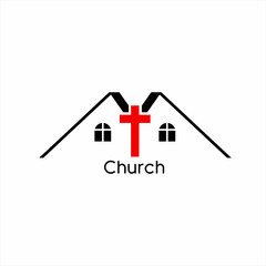 Church logo design with the letter YM concept.