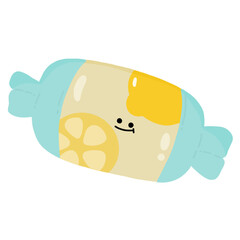 Cute lemon candy png
