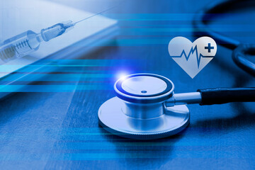 Medical examination and healthcare cardiology concept