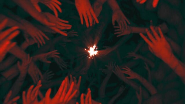 Halloween Horror Tunnel Of Arms Loop