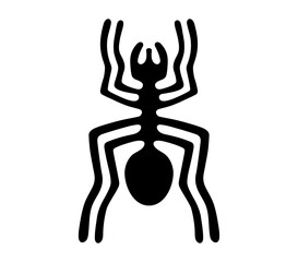 Geoglyph of the spider from Nazca - 650284154