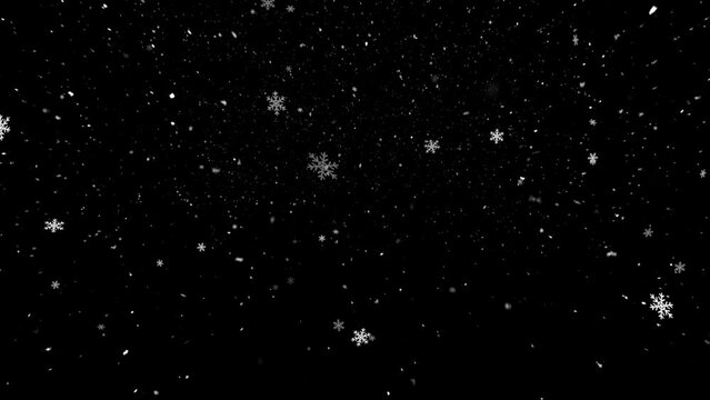 Realistic Snow and Snowflakes animation with seamless Loop, High Quality Winter and Christmas Theme Animation, Extend the duration as required with Seamless Loop
