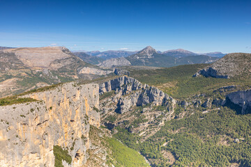 Les falaises des Gorges du Verdon en France
