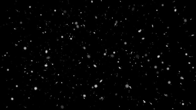 Realistic Snow and Snowflakes animation with seamless Loop, High Quality Winter and Christmas Theme Animation, Extend the duration as required with Seamless Loop
