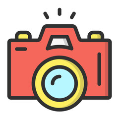 Camera Vector Icon Design Illustration
