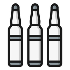 Ampoule Vector Icon Design Illustration