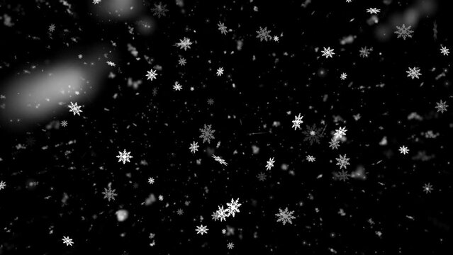 Realistic Snow and Snowflakes animation with seamless Loop, High Quality Winter and Christmas Theme Animation, Extend the duration as required with Seamless Loop
