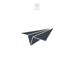 Paper Plane icon symbol vector illustration isolated on white background