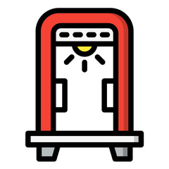 Metal Detector Vector Icon Design Illustration