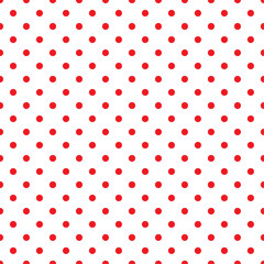 Red Polka Dot seamless Pattern. Polka Dot Pattern for background.