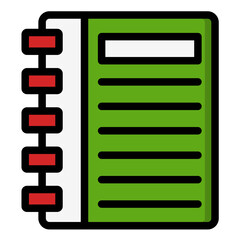 Agenda Vector Icon Design Illustration