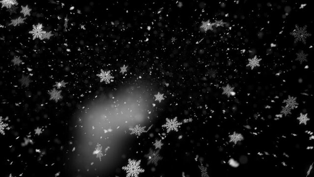 Realistic Snow and Snowflakes animation with seamless Loop, High Quality Winter and Christmas Theme Animation, Extend the duration as required with Seamless Loop
