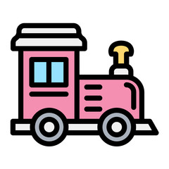 Train toy Vector Icon Design Illustration