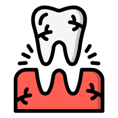 Tooth Extraction Vector Icon Design Illustration
