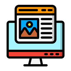 Mockup Vector Icon Design Illustration