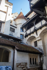 Brasov, Romania. The medieval Castle of Bran, known for the myth of Dracula.