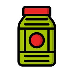 Jar Vector Icon Design Illustration