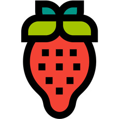 Strawberry Vector Icon Design Illustration