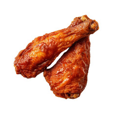 grilled or fried chicken cutout on transparent